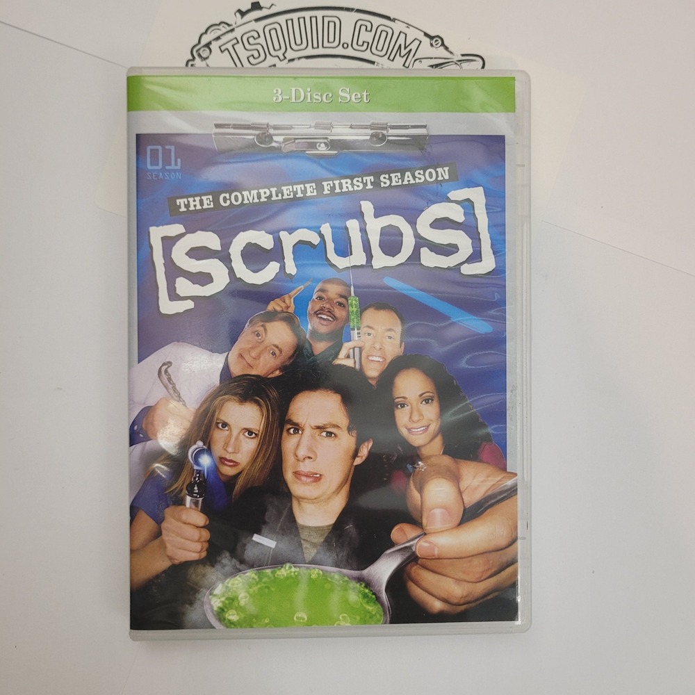 Scrubs The Complete First Season DVD 3-Disc Set TV Series Comedy Zach Braff